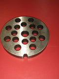#992 Carbon Steel Grinder Plate With 3/8" Holes For #10/12 Grinders